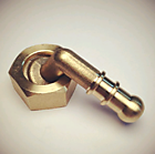 Гайка штуцер 1/2 правая 6 - 9 мм уголок латунь для кух. Плиты 7706