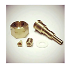 Гайка штуцер М 22 лев. на пропановый баллон 6 - 9 мм с пламягасителем латунь 7714