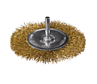 Кордщетка 100 мм дисковая латунированная вал дрель