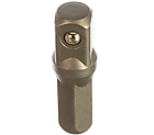 Адаптер переходник шестигранник - квадрат 1/4" 25 мм WHIRLPOWER