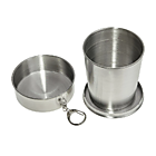 Стакан походный 150 мл складной нерж. сталь 555